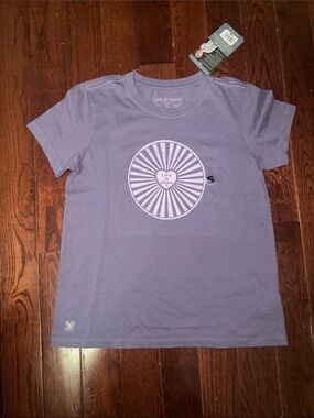 Life Is Good Lavender Sunburst Graphic Tee